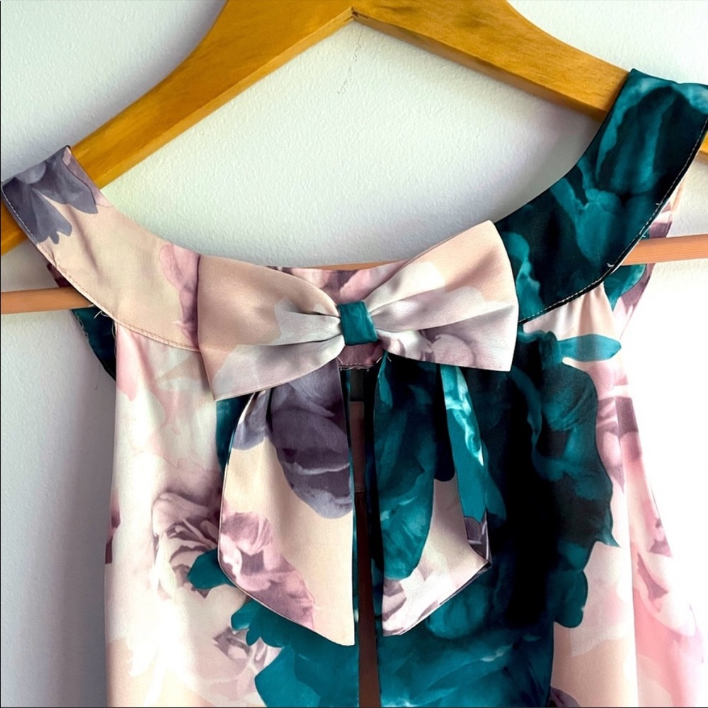 • FLORAL PRINT SWING DRESS • - Picture 2 of 5